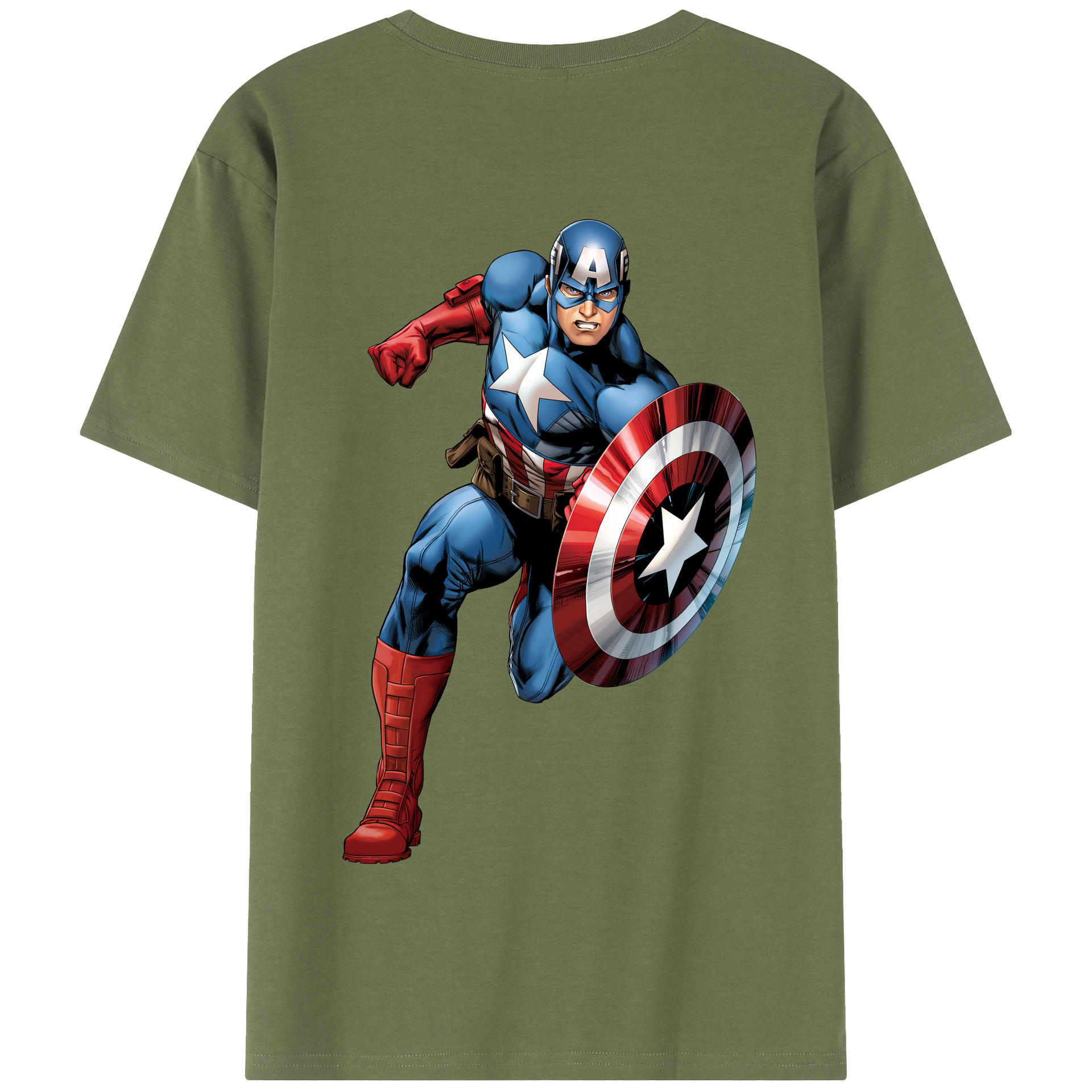 （画像用） アベンジャーズ The Avengers 綿100％半袖Tシャツ（背面プリント）